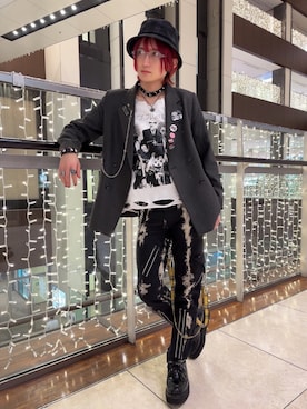 「Port（ポート）のアイテム」を使った、ながしさん（メンズ・173cm）の冬コーディネート