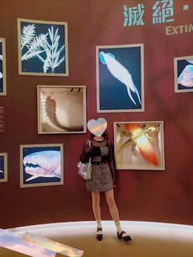 「アイテム（キャミソール）」を使った、艾雪莉塵さん（レディース・153cm）の秋コーディネート