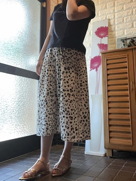 「ポインテッドフラットサンダル」｜HITOMI61さん（レディース・157cm）の夏コーディネート