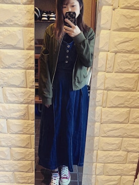 「アイテム（ワンピース/ドレス）」を使った、HITOMI61さん（レディース・157cm・30代）の秋コーディネート