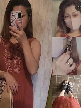 「アイテム（ワンピース/ドレス）」を使った、HITOMI61さん（レディース・157cm・30代）の冬コーディネート