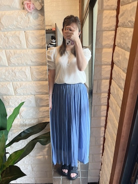 「古着大好き」｜HITOMI61さん（レディース・157cm）の夏コーディネート