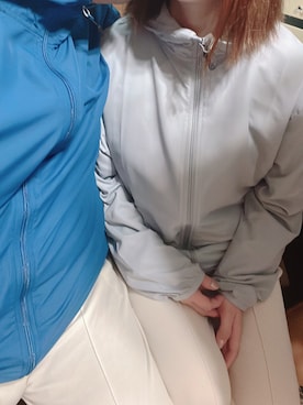 「お揃いコーデ」｜「アイテム（スウェットパンツ）」を使った、HITOMI61さん（レディース・157cm）の春コーディネート