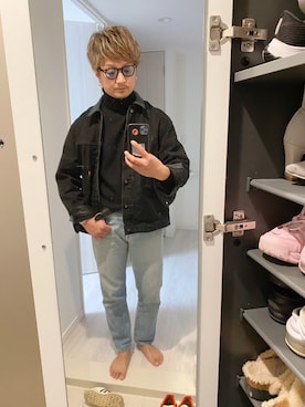 「ROLEX（ロレックス）のアイテム」を使った、がん にいさん（メンズ・179cm）の冬コーディネート