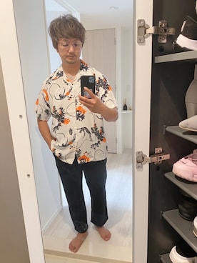 「アイテム（スウェットパンツ）」を使った、がん にいさん（メンズ・179cm・40代）の秋コーディネート
