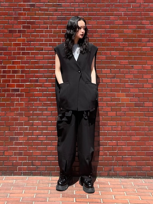 SHEER POCKET 2WAY COCOON VEST / シアーポケット2WAYコクーン