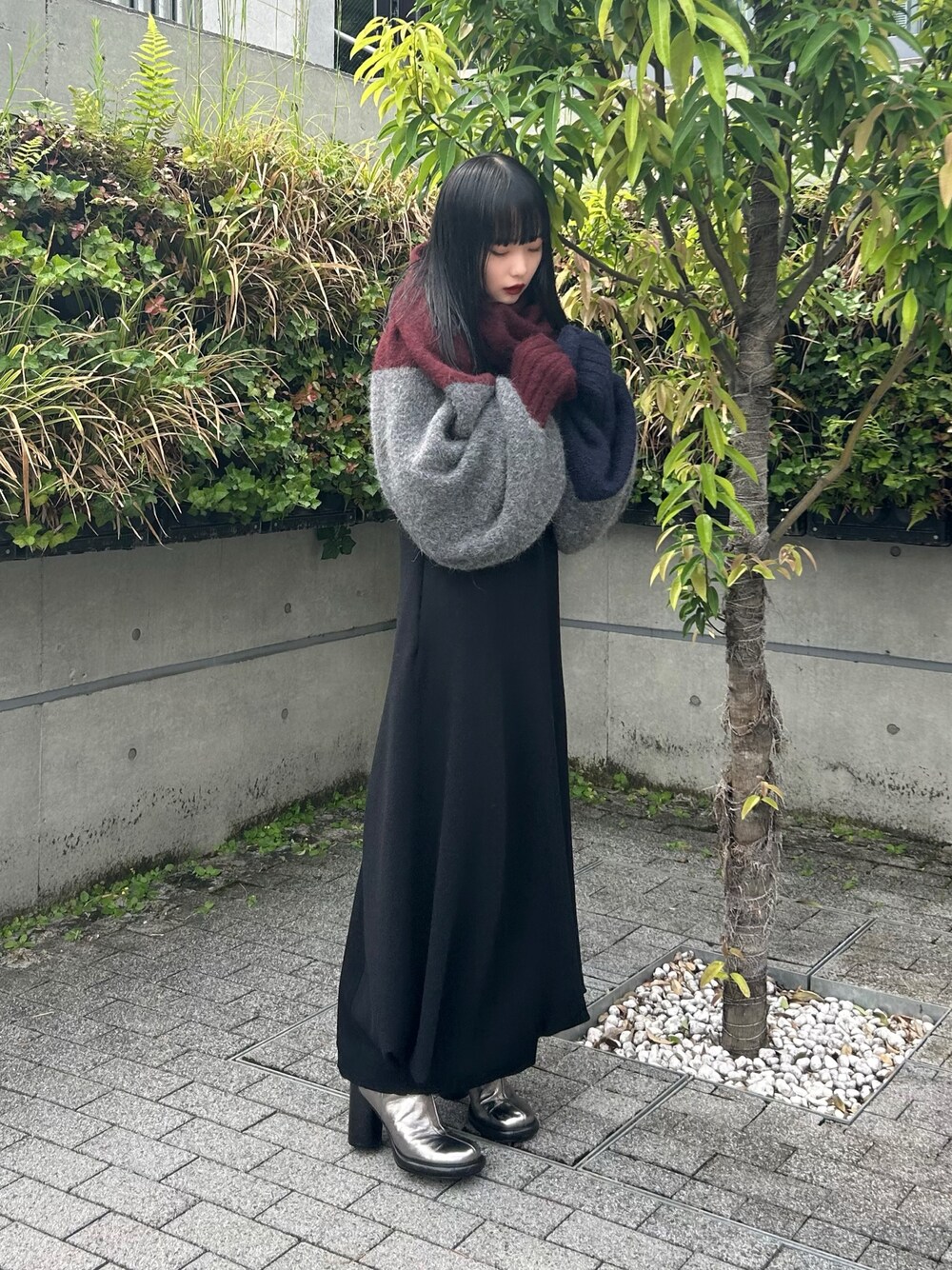 W TUCK KNIT OP / ダブルタックニットワンピースを使った人気