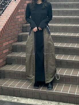 「162cm」｜「アイテム（ワンピース/ドレス）」を使った、REINAさん（レディース・162cm）の秋コーディネート