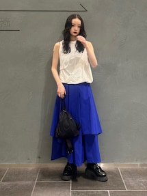 UN3D. パンツ TYPEWRITER ASYMME LAYERED PT / タイプライター