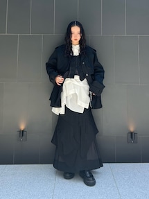 値下 UN3D CURVE FLAP FIELD BUSTIER CURVE FLAP FIELD BUSTIER【セットアップ着用可能】｜アンス