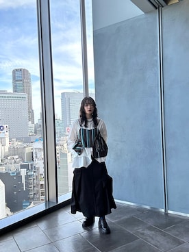 「アイテム（ソックス/靴下）」を使った、REINAさん（レディース・162cm）の夏コーディネート