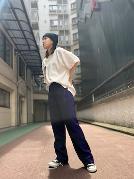 「A4A（エーフォーエー）のアイテム」を使った、ひきちさん（レディース・166cm）の夏コーディネート