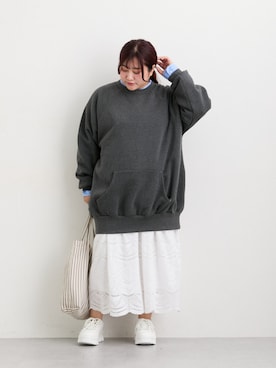 「アイテム（チュニック）」を使った、nissen Ladies Modelsさん（レディース・158cm）の秋コーディネート