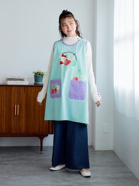 「アイテム（エプロン）」を使った、nissen Ladies Modelsさん（レディース・160cm）の冬コーディネート