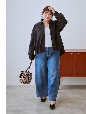 「ぽっちゃり」｜nissen Ladies Modelsさん（レディース・160cm）の夏コーディネート