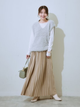 「nissen（ニッセン）のアイテム」を使った、nissen Ladies Modelsさん（レディース・160cm）の秋コーディネート