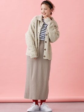 「Le temps riche（ルタンリッシュ）のアイテム（トップス）」を使った、nissen Ladies Modelsさん（レディース・160cm）の秋コーディネート