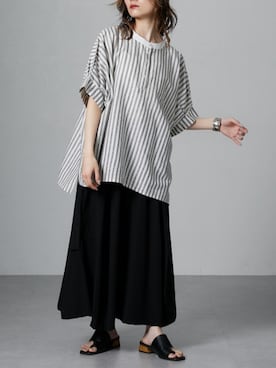 「Soiunique（スワユニーク）のアイテム」を使った、nissen Ladies Modelsさん（レディース・154cm）の夏コーディネート
