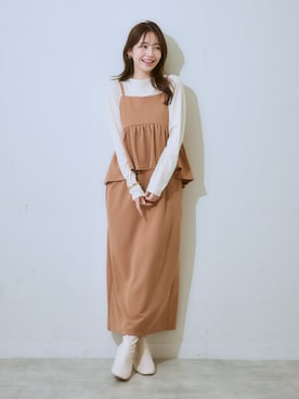 「nissen（ニッセン）のアイテム」を使った、nissen Ladies Modelsさん（レディース・160cm）の秋コーディネート