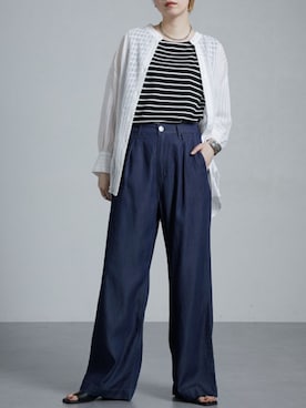 「Soiunique（スワユニーク）のアイテム」を使った、nissen Ladies Modelsさん（レディース・162cm）の夏コーディネート