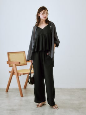 「首元ヌケ感」｜nissen Ladies Modelsさん（レディース・166cm）の春コーディネート