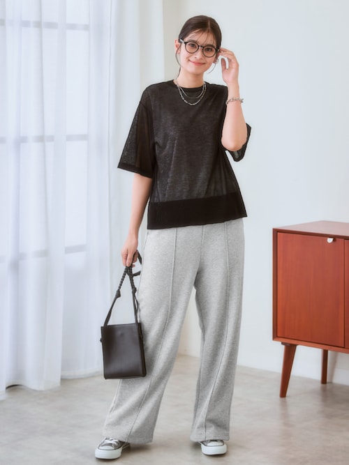 セール】センターシームスウェットパンツ(裾ドロスト付)（スウェット