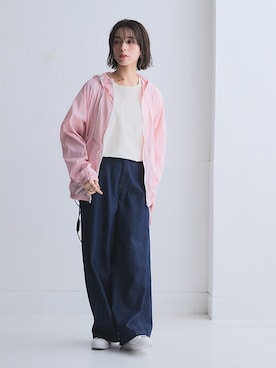 「nissen（ニッセン）のアイテム（ジャケット/アウター）」を使った、nissen Ladies Modelsさん（レディース・160cm）の春コーディネート