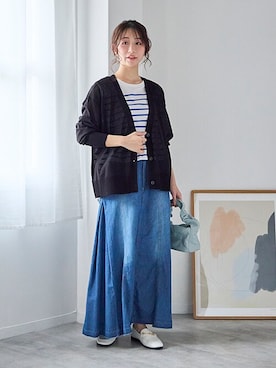 「nissen（ニッセン）のアイテム」を使った、nissen Ladies Modelsさん（レディース・160cm）の春コーディネート