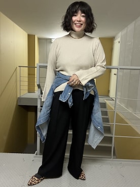 「アイテム（フォーマルスーツ/小物）」を使った、nissen Ladies Modelsさん（レディース・163cm）の秋コーディネート