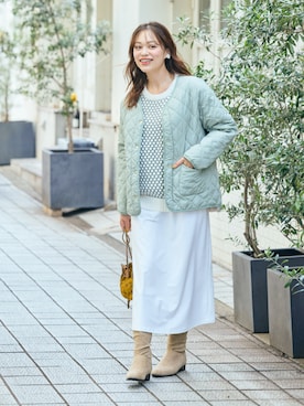 「nissen（ニッセン）のアイテム」を使った、nissen Ladies Modelsさん（レディース・167cm）の秋コーディネート