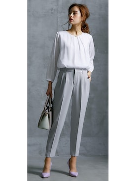 「スーツコーデ」｜nissen Ladies Modelsさん（レディース・160cm）の春コーディネート