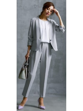 「スーツコーデ」｜nissen Ladies Modelsさん（レディース・160cm）の春コーディネート