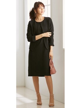 「スーツコーデ」｜nissen Ladies Modelsさん（レディース・160cm）の春コーディネート