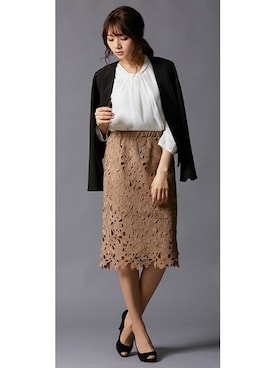 「スーツコーデ」｜nissen Ladies Modelsさん（レディース・160cm）の春コーディネート