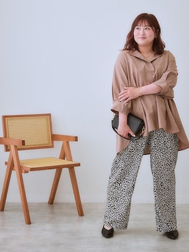 「ぽっちゃり」｜nissen Ladies Modelsさん（レディース・160cm）の夏コーディネート