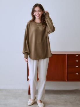 「nissen（ニッセン）のアイテム」を使った、nissen Ladies Modelsさん（レディース・165cm）の秋コーディネート