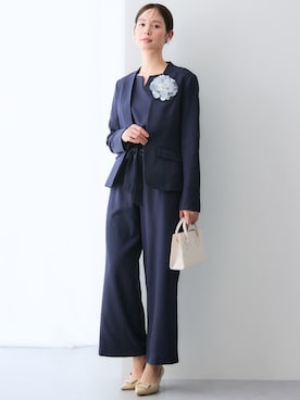 「アイテム（スーツセット）」を使った、nissen Ladies Modelsさん（レディース・167cm）の冬コーディネート