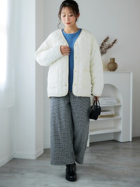 「nissen（ニッセン）のアイテム」を使った、nissen Ladies Modelsさん（レディース・160cm）の秋コーディネート