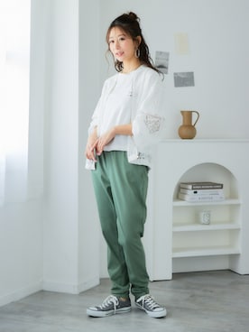 「レギュラー」｜「アイテム（ジャケット/アウター）」を使った、nissen Ladies Modelsさん（レディース・160cm）の夏コーディネート