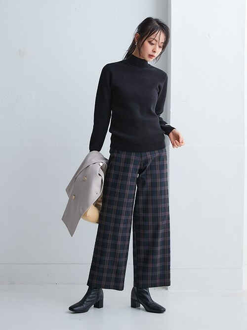 セール】洗えるタートルネックニット(毛玉になりにくい・ふんわり