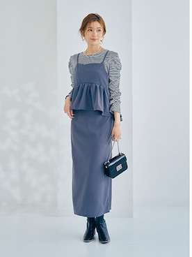 「nissen（ニッセン）のアイテム」を使った、nissen Ladies Modelsさん（レディース・166cm）の秋コーディネート