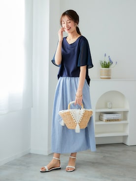 「pattok」｜nissen Ladies Modelsさん（レディース・167cm）の夏コーディネート