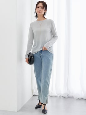 「nissen（ニッセン）のアイテム」を使った、nissen Ladies Modelsさん（レディース・167cm）の秋コーディネート