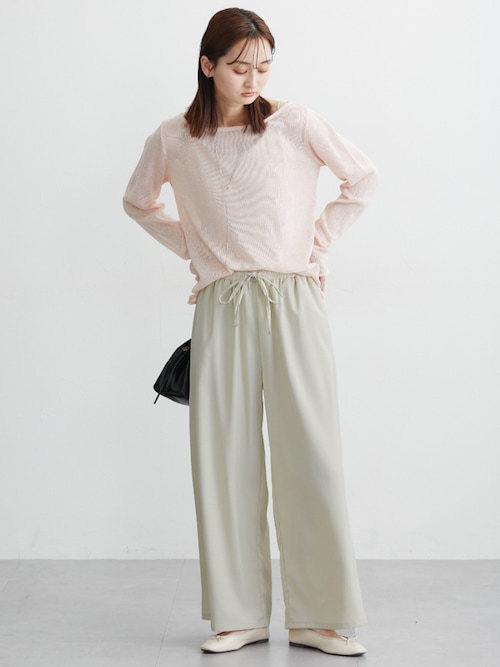 麻調合繊素材スラックスパンツ【コーディネートID：26379231】 通販