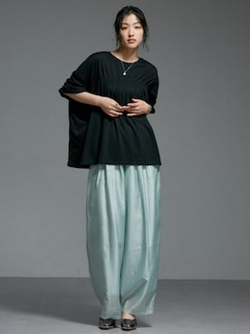 「Soiunique（スワユニーク）のアイテム」を使った、nissen Ladies Modelsさん（レディース・166cm）の夏コーディネート