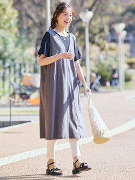 「pattok」｜「アイテム（ワンピース/ドレス）」を使った、nissen Ladies Modelsさん（レディース・167cm）の春コーディネート