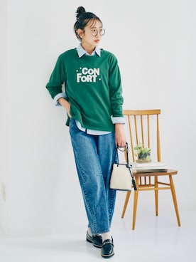 「nissen（ニッセン）のアイテム」を使った、nissen Ladies Modelsさん（レディース・165cm）の秋コーディネート