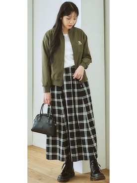 「nissen（ニッセン）のアイテム（モッズコート）」を使った、nissen Ladies Modelsさん（レディース・162cm）の冬コーディネート