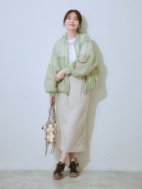 「nissen（ニッセン）のアイテム」を使った、nissen Ladies Modelsさん（レディース・160cm）の秋コーディネート