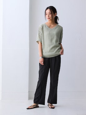 nissen Ladies Modelsさん（レディース・163cm）の春コーディネート